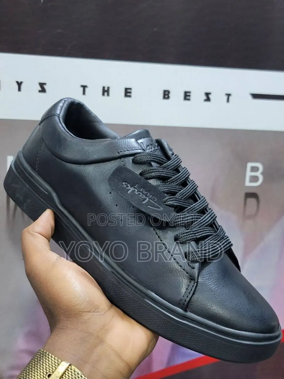 New Arrived Clarks Triple Black Lather Fashion Shoes