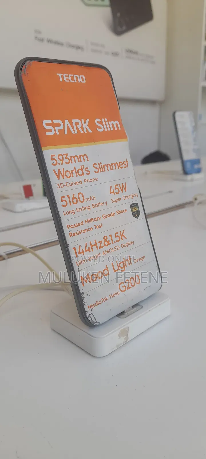 New Tecno Spark Slim 256 GB Black
