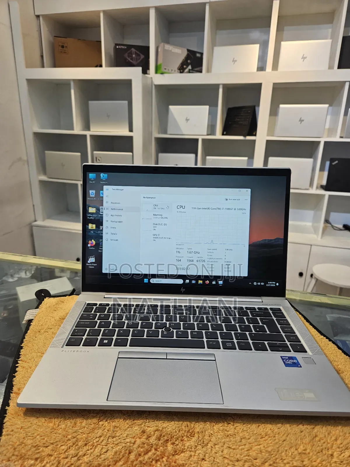 New Laptop HP EliteBook 840 G8 16GB Intel Core i7 SSD 512GB