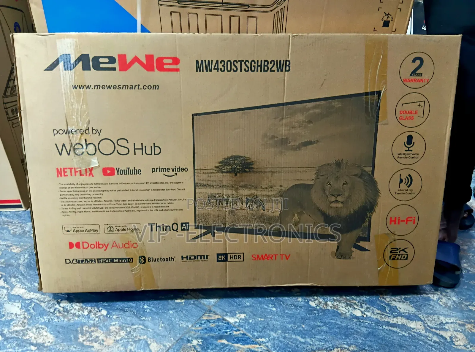 Mewe 43 Inch Smart Tv Uhd Webos Hub, Netflix, Youtube, Dolby Audio