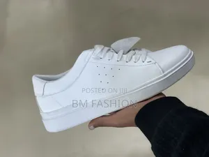 Ecco Minimalist All-White Leather Sneakers