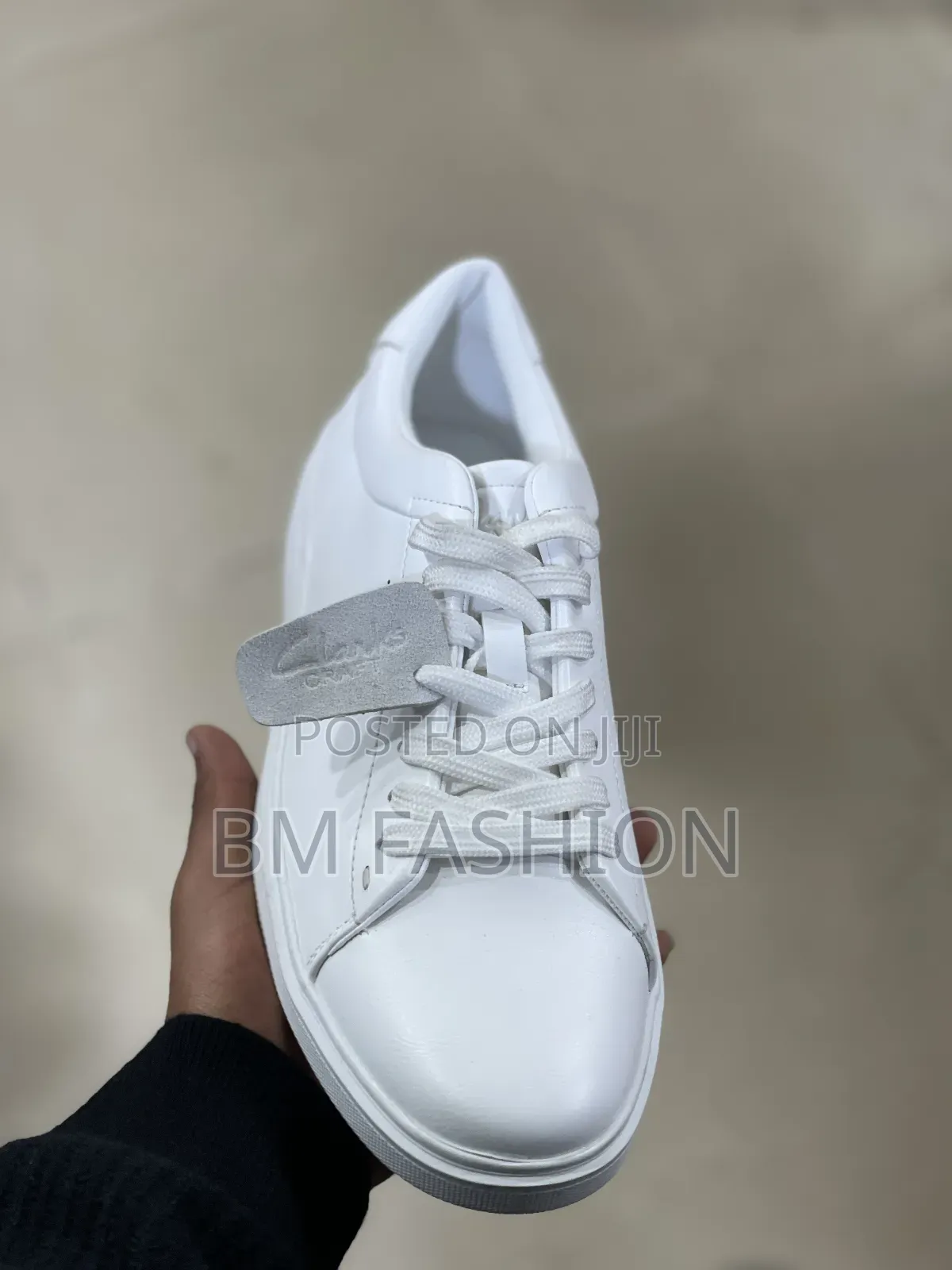 Ecco Minimalist All-White Leather Sneakers
