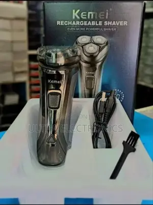 Kemei Km-2806 Rechargeable Electric Shaver. Type: 3-Head Rotary