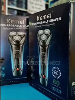 Kemei Km-2806 Rechargeable Electric Shaver. Type: 3-Head Rotary