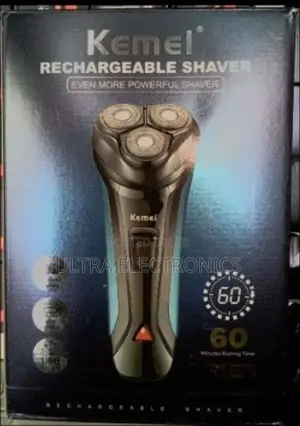 Kemei Km-2806 Rechargeable Electric Shaver. Type: 3-Head Rotary