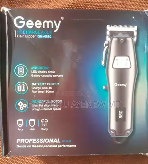 Geemy Hair Clipper Trimmer Tondos Gm-6680 ጂሚ የፀጉር ማስተካከያ ቶንዶስ
