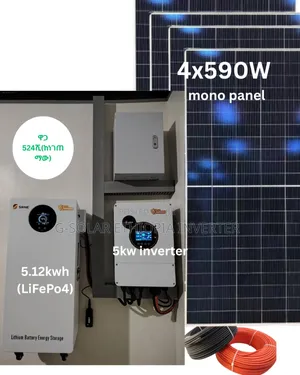 5kw Srne Inverter + 5.12kwh Lithium Battery + 4pcs 590w Mono Panel