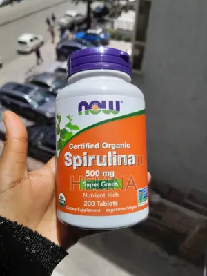 Spirulina 500mg 200 Tablets Nutrient Rich Super Green Spirulina