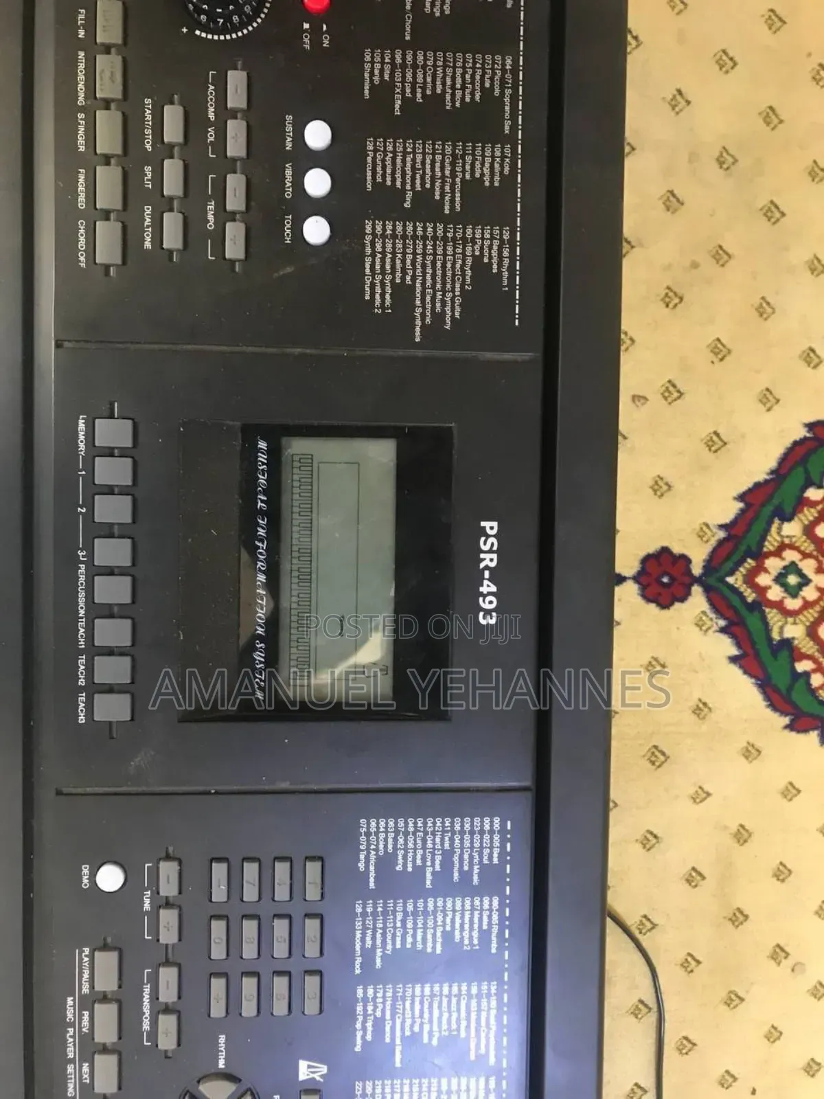 Yamaha PSR 493 Keyboard Piano