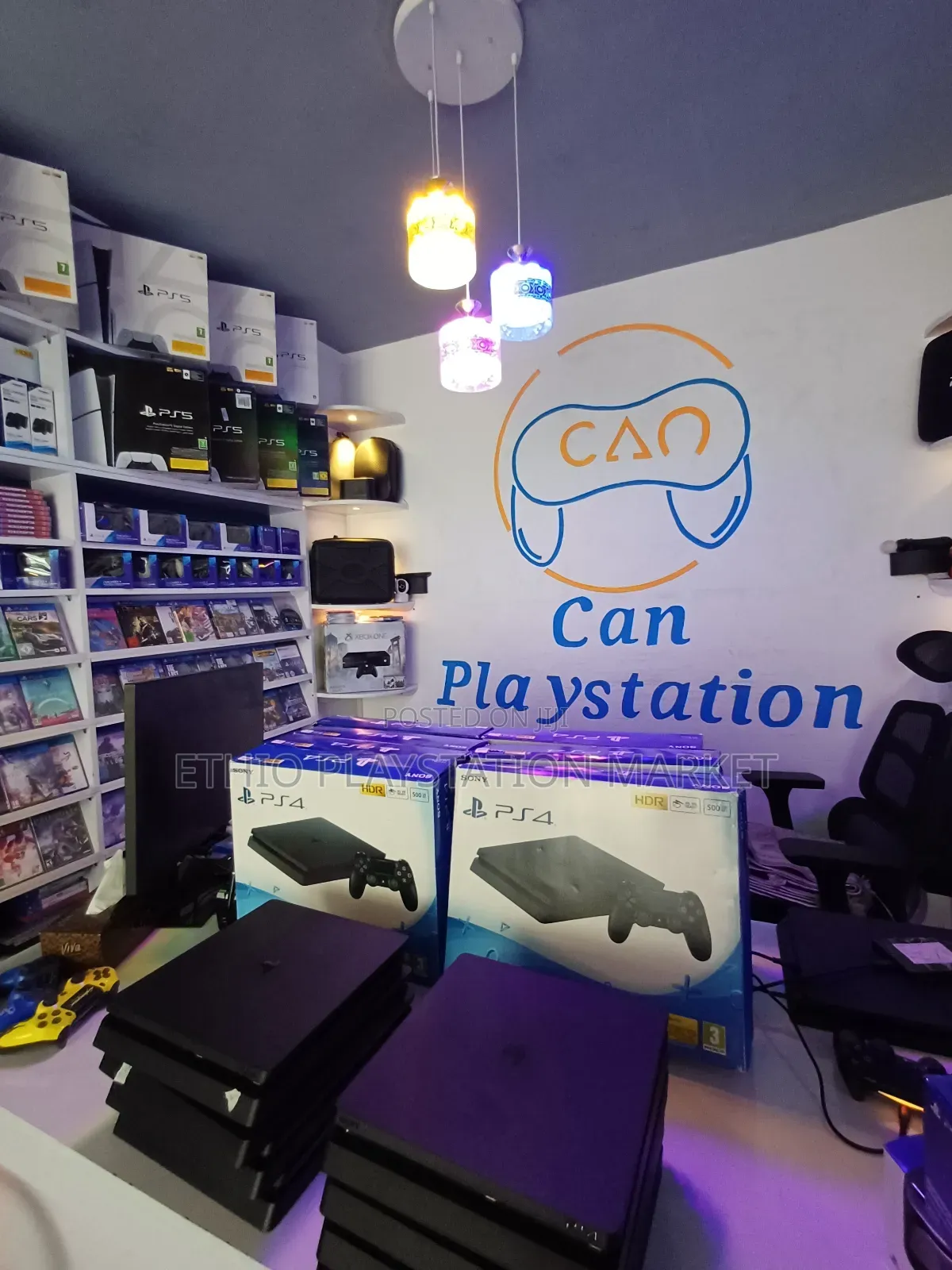 Playstation PPP Four Slim ስሊሙን ከነ ቦክሲ
