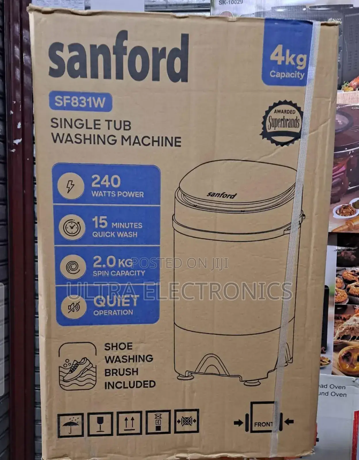 Sanford 4kg Sf831w Is a Compact, Single-Tub Washing Machine.
