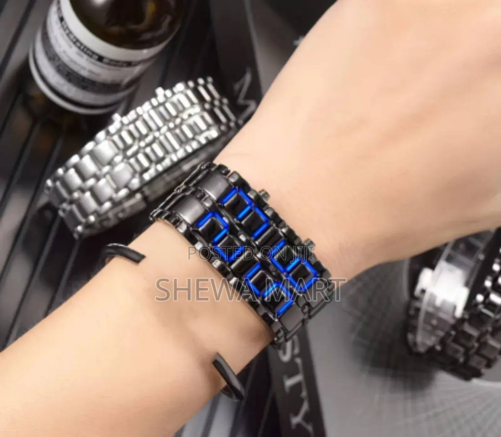 Fashion Led Bracelet Couple's Chain Watch, Mixed Volcano Watch, Digit