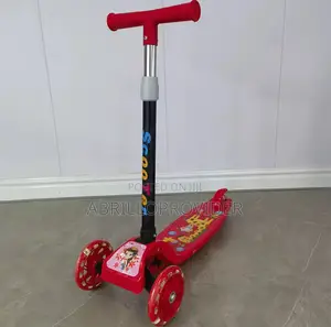 Kick Scooter Three-Wheeled Kick Scooter for Kids Flash Pedal Plastic