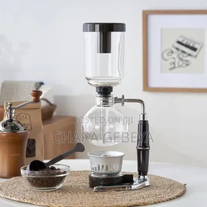Vacuum Coffee Brewer With Burner - Pure Flavor, No Electricity Needed