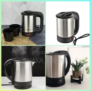 Sinboss Mini Electric Kettle 500ml - 650w Fast Boil, Includes 2 Cups