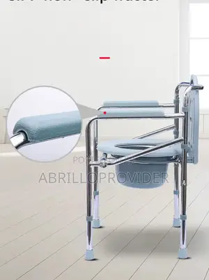 3-in-1 Steel Commode Folding Frame Weight Capacity Easy Cleaning