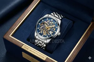 Tevise Brand Automatic Mechanical Wristwatch Featuring a Stainless