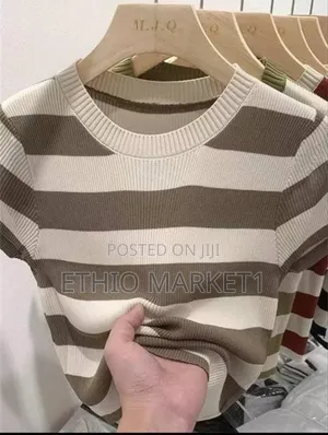 Strip Top Sweater Women's Clothes