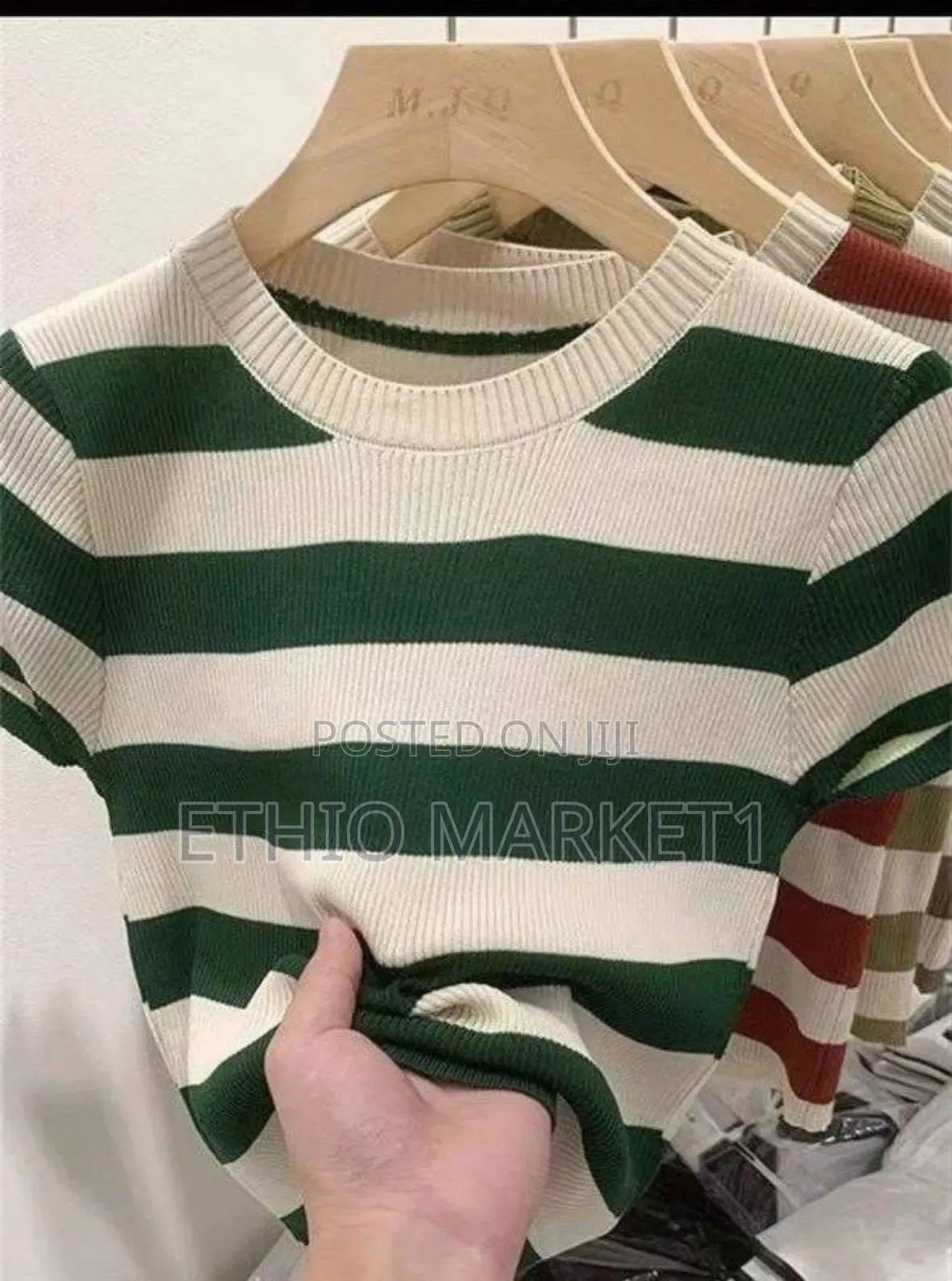 Strip Top Sweater Women's Clothes
