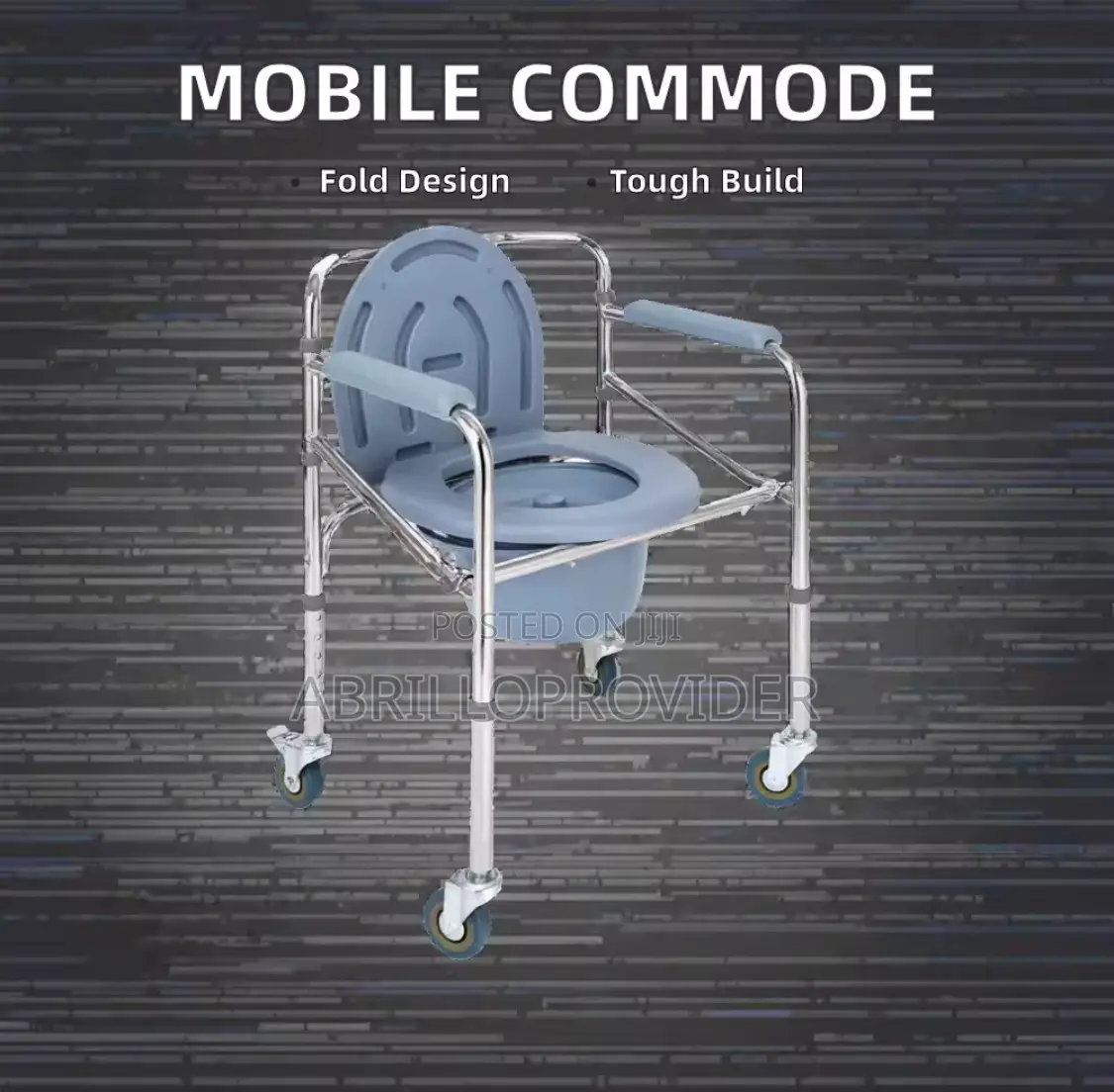 Folding Toilet Chair Commode Chair For Elderly With Bucket