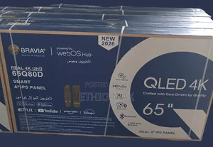 Bravia 65” Qled Tv – Uhd | Premium Big Screen New 2026