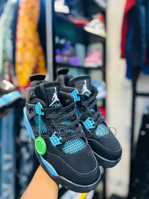 Air Jordan 4 Retro "Unique Black Blue""Tiffany "Fashion Shoes