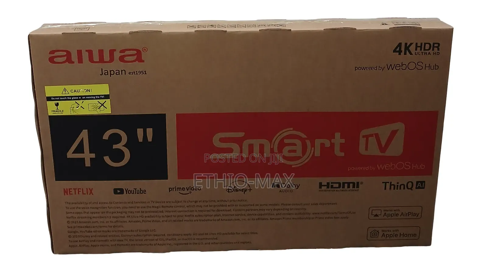 Alwa 43” Led Tv – 4 K Uhd Qled Clear Picture | Big Screen