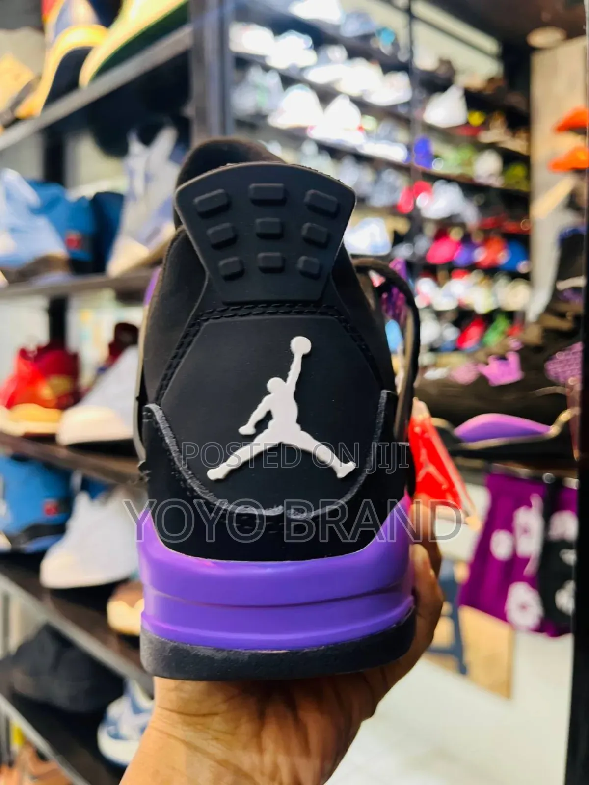 Nike Air Jordan 4 Retro "Purple Thunder"Fashion Unisex Sneaker