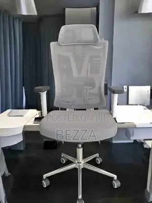 Comfortable Arm Adjustable Quality Office Chair(Gray Color)
