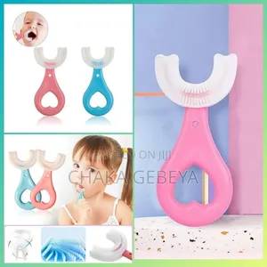 U‐Shaped Silicone Baby Toothbrush – Soft, Ages 2‐12, Bpa Free