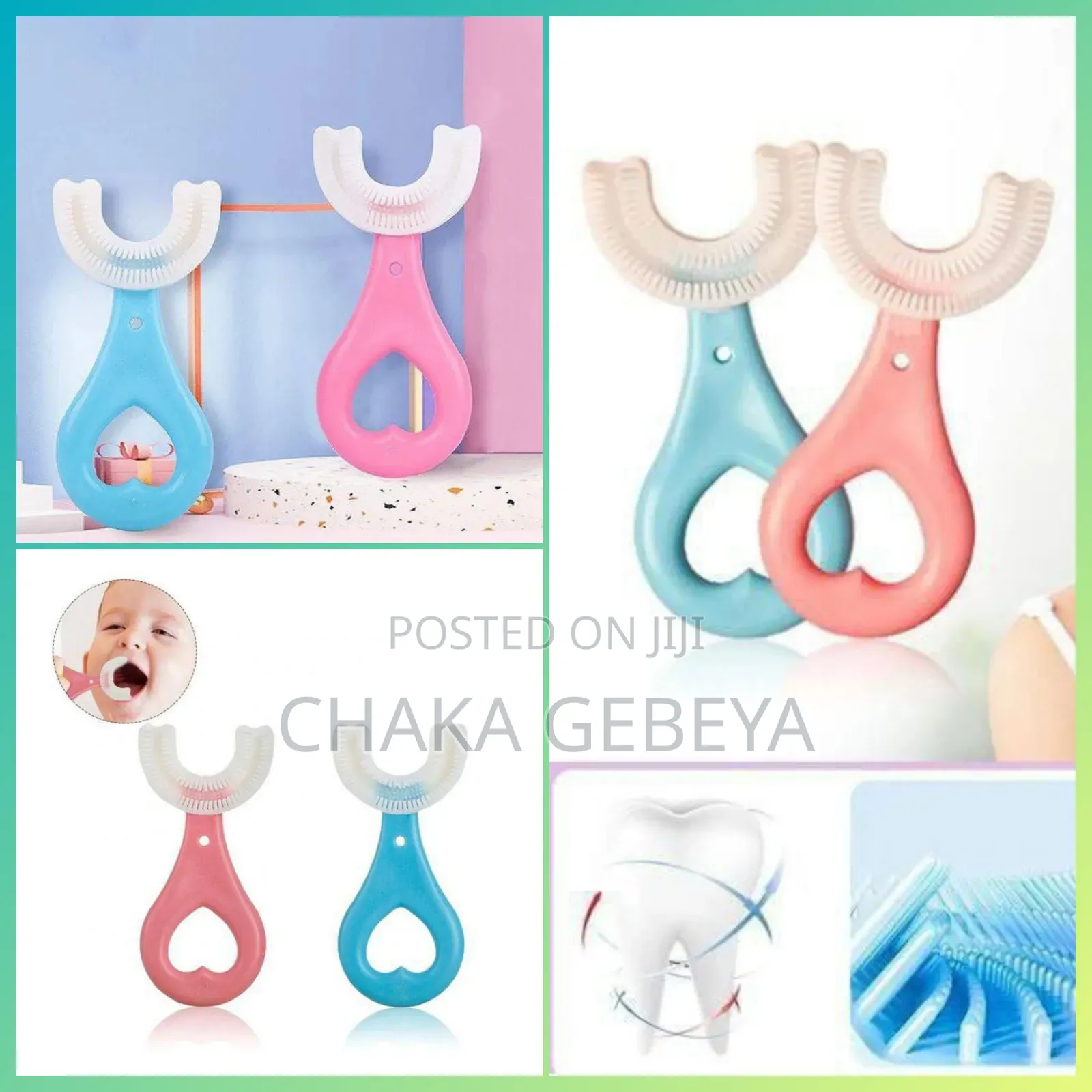 360° Kids Toothbrush – Cleans All Teeth at Once, Teether Safe