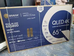Bravia 65-Inch Qled Smart Tv. It Features Real Uhd Resolution