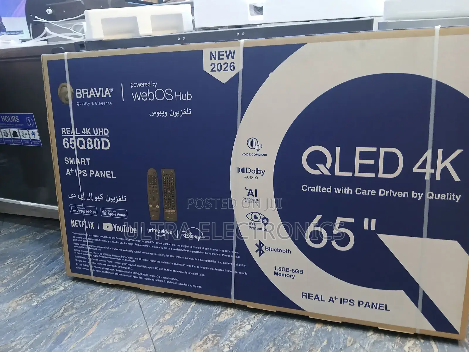 Bravia 65-Inch Qled Smart Tv. It Features Real Uhd Resolution