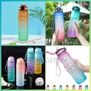Large Fitness Water Bottle With Straw – For Gym, Office, Outdoor