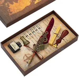 Feather Pen(Burgundy)