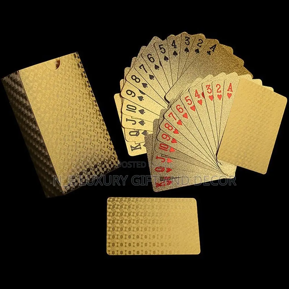 Golden Poker Card