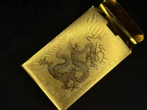 Golden Poker Card
