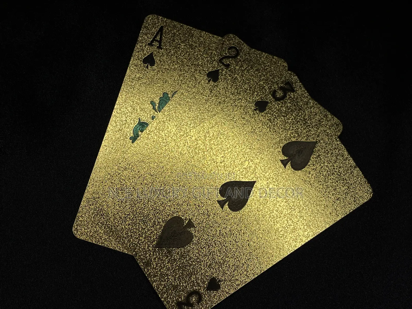 Golden Poker Card