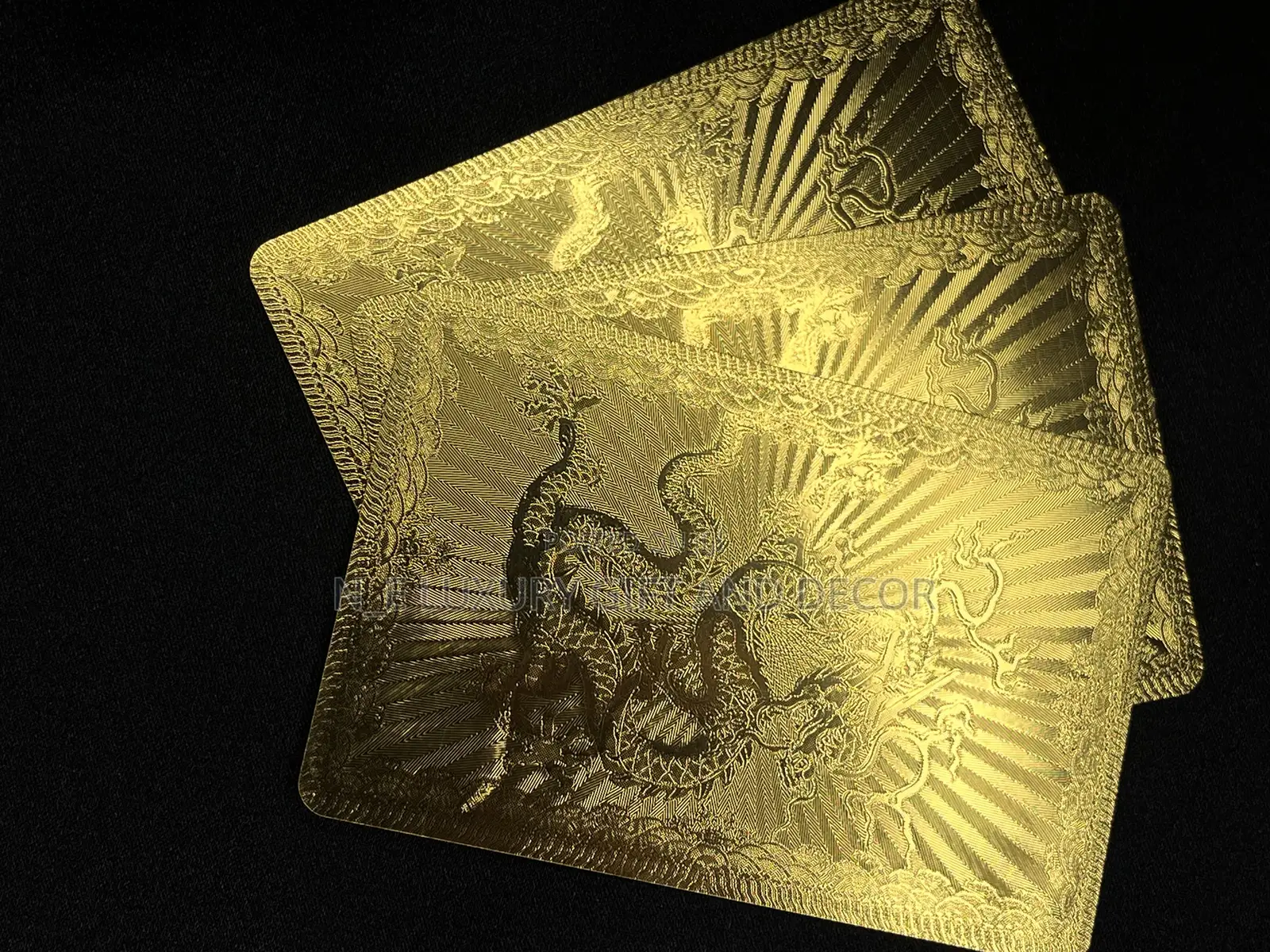 Golden Poker Card