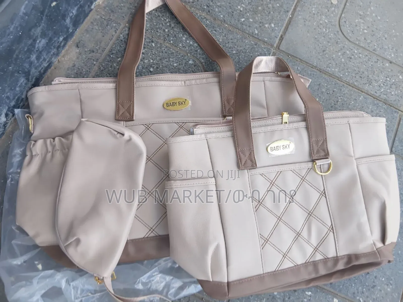 Baby Sky 4-in-1 Multifunctional Diaper Bag – 4-በ- የእናቶች ቦርሳ