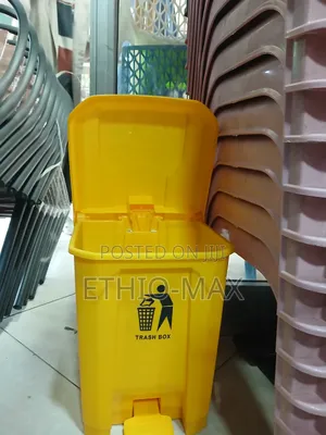 20l Trash Box – Yellow Garbage Can | Durable Compact 