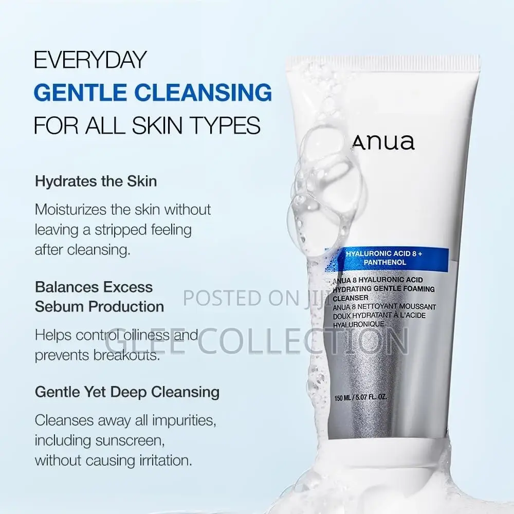 The Anua 8 Hyaluronic Acid Hydrating Gentle Foaming Cleanser