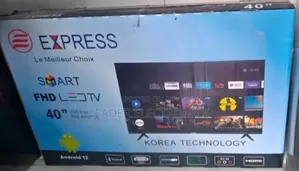Express Tv 40" Smart Android Tv New Arrival Double Glass