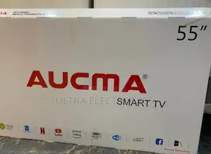 Aucma 55-Inch Smart Tv. It Features Korean Technology and a Quad