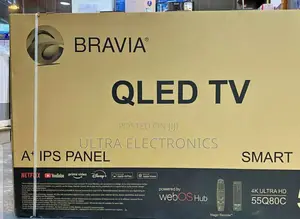 Bravia -Inch Sony Bravia Qled Television, Model 55q80c.