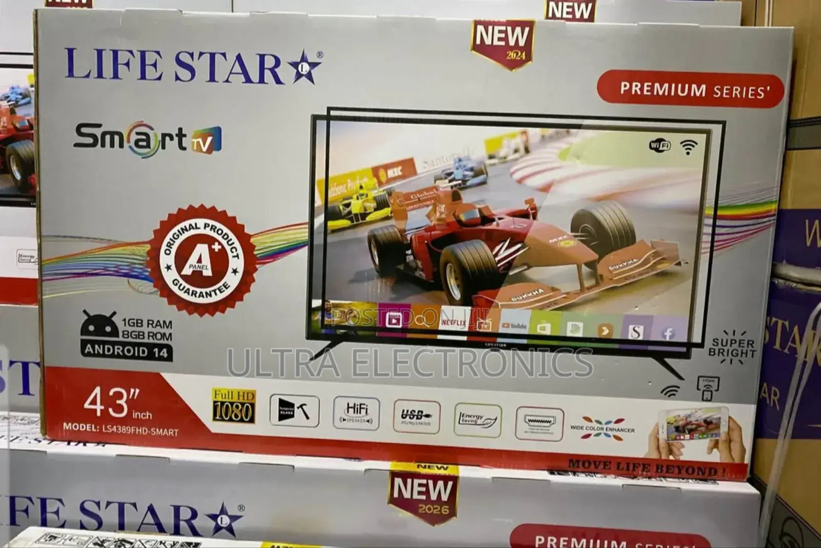 Life Star 43" Smart Led Tv, Model Ls4389fhd-Smart, Which Is Currently
