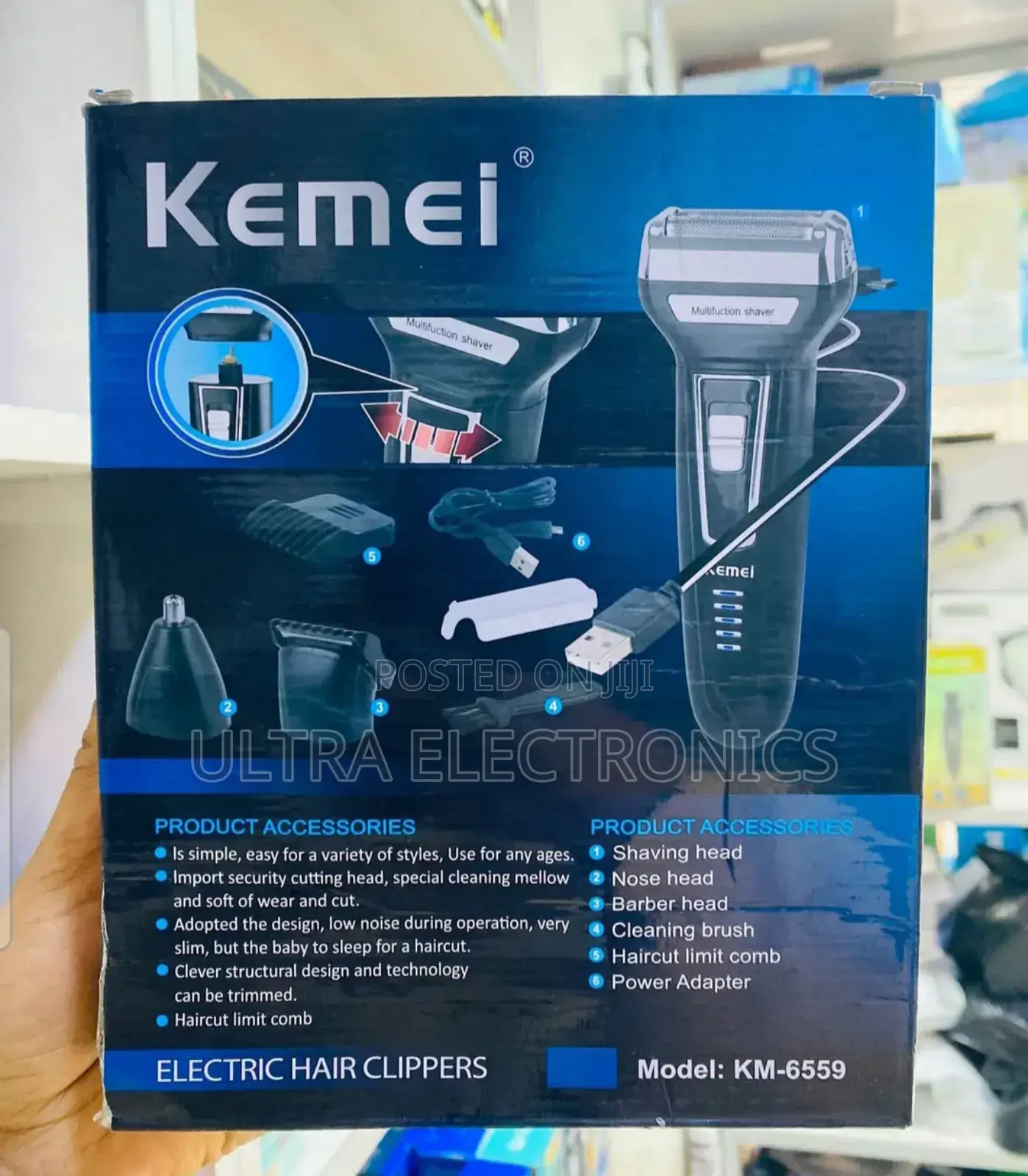 Kemei 3-in-1 Multifunction Shaver and Hair Clipper, Specifically