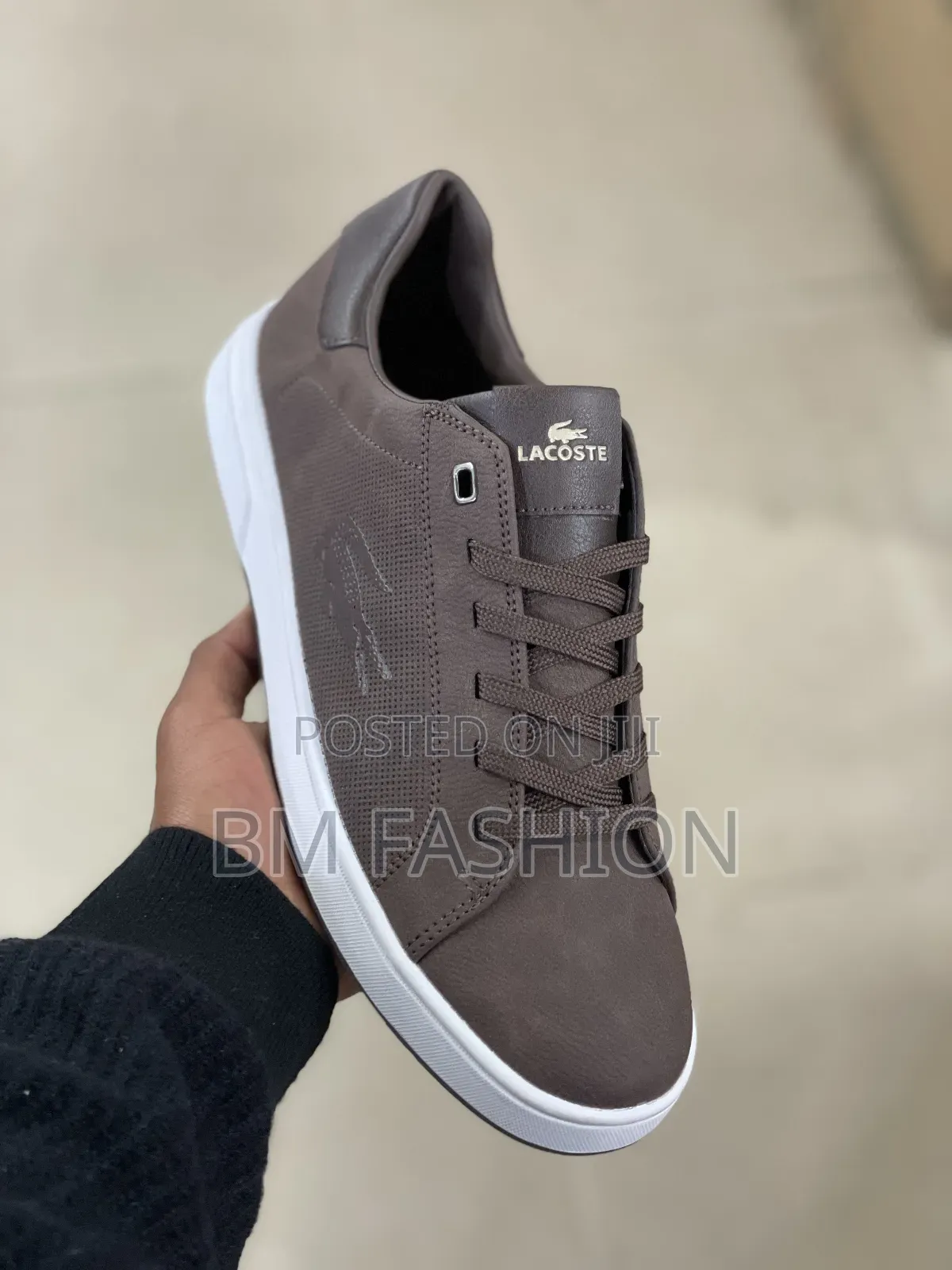 Lacoste Dark Brown Court Sneakers