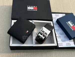 Tommy Hilfiger Men's Belt and Wallet Gift Combo