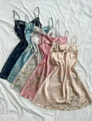 Pajama, Cute Cherry Print Spaghetti Strap Nightgowns for Teens